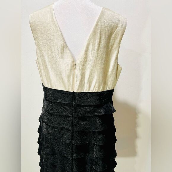 Willow Glenn NY dress flare formal glam night wedding guest ruffle women 14P - Picture 5 of 8